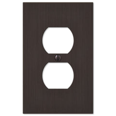 Elan Aged Bronze Cast - 1 Duplex Wallplate