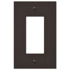 Elan Aged Bronze Cast - 1 Rocker Wallplate
