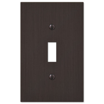 Elan Aged Bronze Cast - 1 Toggle Wallplate - Wallplate Warehouse 55TDB 070686573341 1 Toggle