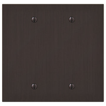 Elan Aged Bronze Cast - 2 Blank Wallplate - Wallplate Warehouse 55BBDB - B 070686020401 2 Blank