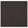 Elan Aged Bronze Cast - 2 Blank Wallplate - Wallplate Warehouse 55BBDB - B 070686020401 2 Blank
