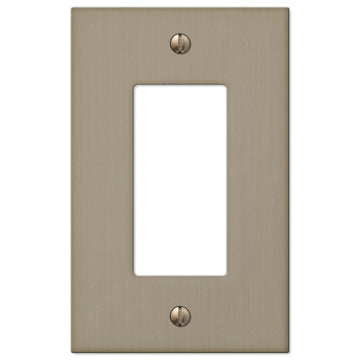 Elan Brushed Bronze Cast - 1 Rocker Wallplate - Wallplate Warehouse 55RBZ 070686573495 1 Rocker