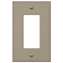 Elan Brushed Bronze Cast - 1 Rocker Wallplate
