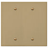 Elan Brushed Bronze Cast - 2 Blank Wallplate - Wallplate Warehouse 55BBBZ - B 070686020449 2 Blank