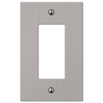 Elan Brushed Nickel Cast - 1 Rocker Wallplate - Wallplate Warehouse 55RBN 070686573624 1 Rocker