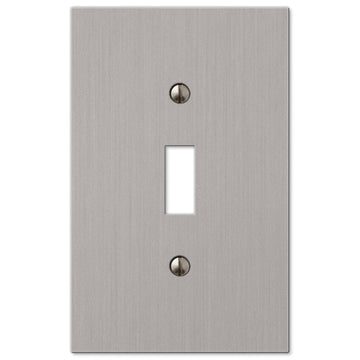 Elan Brushed Nickel Cast - 1 Toggle Wallplate - Wallplate Warehouse 55TBN 070686573600 1 Toggle