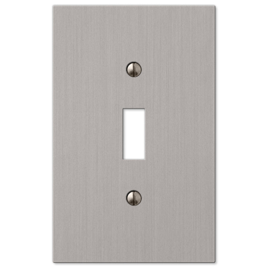 Elan Brushed Nickel Cast - 1 Toggle Wallplate - Wallplate Warehouse 55TBN 070686573600 1 Toggle