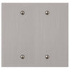 Elan Brushed Nickel Cast - 2 Blank Wallplate - Wallplate Warehouse 55BBBN - B 070686020364 2 Blank