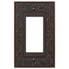 English Garden Aged Bronze Cast - 1 Rocker Wallplate - Wallplate Warehouse 43RVB 070686567616 1 Rocker