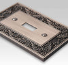 English Garden Antique Nickel Cast - 2 Toggle / 1 Duplex Wallplate - Wallplate Warehouse 43TTDAN 070686578360 2 Toggle / 1 Duplex