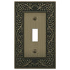 English Garden Brushed Brass Cast - 1 Toggle Wallplate - Wallplate Warehouse 43TBB 070686574898 1 Toggle