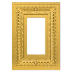 Filigree Border Satin Gold Cast - 1 Rocker Wallplate