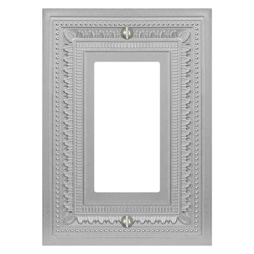 Filigree Border Satin Nickel Cast - 1 Rocker Wallplate - Wallplate Warehouse 83RN - B 070686015308 1 Rocker