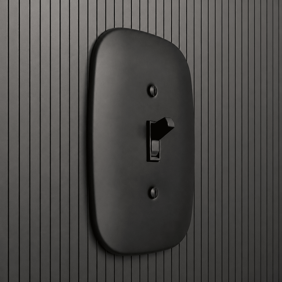 Fresno Matte Black - 2 Blank Wallplate - Wallplate Warehouse 835BBMB  2 Blank