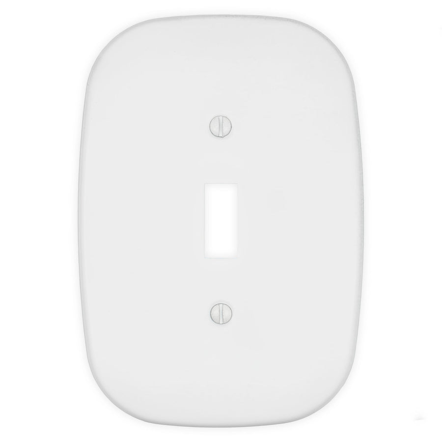 Fresno Matte White - 1 Toggle Wallplate - Wallplate Warehouse 835TW 70686022429 1 Toggle