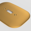 Fresno Brushed Gold - 2 Duplex Wallplate