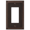 Georgian Aged Bronze Cast - 1 Rocker Wallplate - Wallplate Warehouse 54RVB 070686552933 1 Rocker