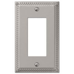Georgian Satin Nickel Cast - 1 Rocker Wallplate