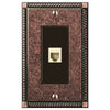 Georgian Tumbled Aged Bronze Cast - 1 Phone Jack Wallplate - Wallplate Warehouse 54PHAZ 070686581124 Phone Jacks