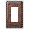 Georgian Tumbled Aged Bronze Cast - 1 Rocker Wallplate - Wallplate Warehouse 54RAZ 070686559406 1 Rocker