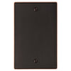 Halle Aged Bronze Cast - 1 Blank Wallplate - Wallplate Warehouse 70BDB 070686001677 1 Blank