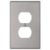 Halle Brushed Nickel Cast - 1 Duplex Wallplate - Wallplate Warehouse 70DBN 070686001349 1 Duplex