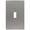 Halle Brushed Nickel Cast - 1 Toggle Wallplate - Wallplate Warehouse 70TBN 070686001301 1 Toggle