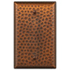 Hammered Aged Copper Steel - 1 Blank Wallplate - Wallplate Warehouse 156BAC - B 070686017548 1 Blank
