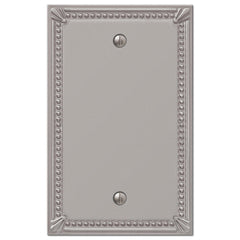 Imperial Bead Brushed Nickel Cast - 1 Blank Wallplate