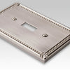 Imperial Bead Brushed Nickel Cast - 1 Blank Wallplate - Wallplate Warehouse 74BBN 070686577608 1 Blank
