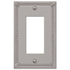 Imperial Bead Brushed Nickel Cast - 1 Rocker Wallplate - Wallplate Warehouse 74RBN 070686577547 1 Rocker