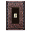 Imperial Bead Tumbled Aged Bronze Cast - 1 Cable Jack Wallplate - Wallplate Warehouse 74CXAZ 070686581339 Cable Jacks
