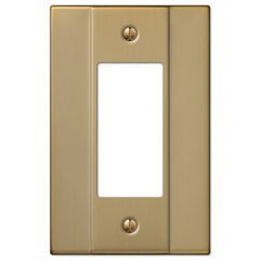 Italia Brushed Bronze Steel - 1 Rocker Wallplate