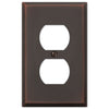 Manhattan Aged Bronze Cast - 1 Duplex Wallplate - Wallplate Warehouse 68DDB 070686565230 1 Duplex