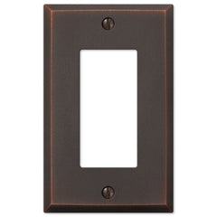 Manhattan Aged Bronze Cast - 1 Rocker Wallplate