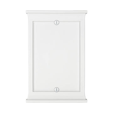 Mantel White Composite - 1 Blank Wallplate - Wallplate Warehouse 15BW 070686016589 1 Blank