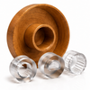 Medium Finish Oak Wood - Dimmer Knob