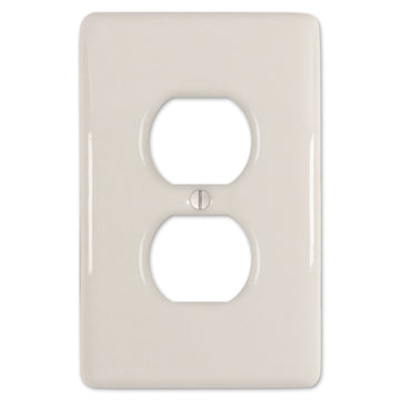 Metro Biscuit Ceramic - 1 Duplex Wallplate - Wallplate Warehouse 3000DBT 070686006504 1 Duplex