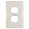 Metro Biscuit Ceramic - 1 Duplex Wallplate - Wallplate Warehouse 3000DBT 070686006504 1 Duplex