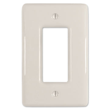 Metro Biscuit Ceramic - 1 Rocker Wallplate - Wallplate Warehouse 3000RBT 070686006511 1 Rocker