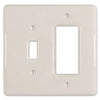 Metro Biscuit Ceramic - 1 Toggle / 1 Rocker Wallplate - Wallplate Warehouse 3000TRBT 070686006542 1 Toggle / 1 Rocker
