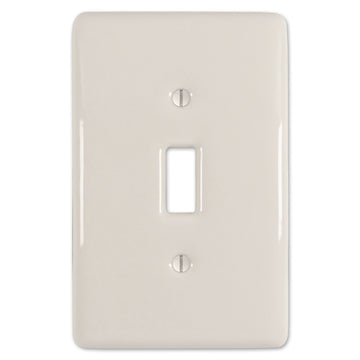 Metro Biscuit Ceramic - 1 Toggle Wallplate - Wallplate Warehouse 3000TBT 070686006474 1 Toggle