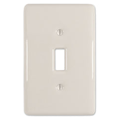 Metro Biscuit Ceramic - 1 Toggle Wallplate