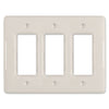 Metro Biscuit Ceramic - 3 Rocker Wallplate - Wallplate Warehouse 3000RRRBT 070686006535 3 Rocker