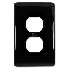 Metro Black Ceramic - 1 Duplex Wallplate