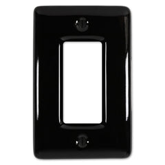 Metro Black Ceramic - 1 Rocker Wallplate