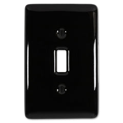 Metro Black Ceramic - 1 Toggle Wallplate