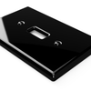 Metro Black Ceramic - 3 Toggle Wallplate - Wallplate Warehouse 3000TTTBK 070686006597 3 Toggle