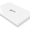 Metro White Ceramic - 3 Toggle Wallplate - Wallplate Warehouse 3000TTTW 070686006399 3 Toggle