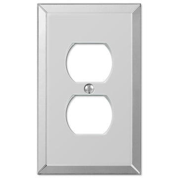 Mirror Acrylic - 1 Duplex Wallplate - Wallplate Warehouse 66D 070686159095 1 Duplex